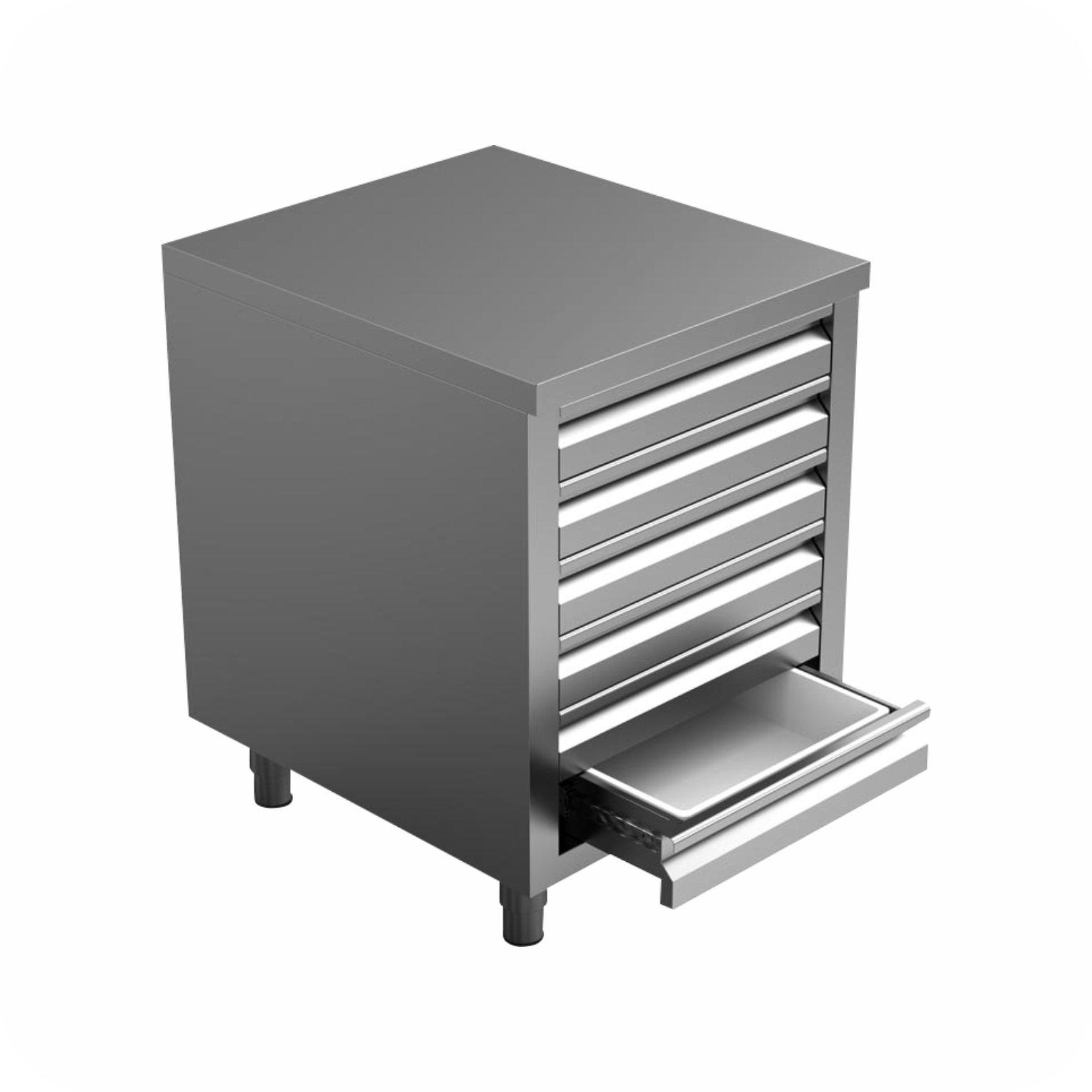 70x70x85 Pizza Ladekast Voor Deeg DR-7