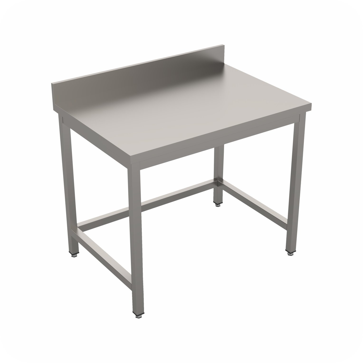 Werktafel 160x70x85 Zonder Bodemschap Met Rand, Demontabel WTF-1607085-S