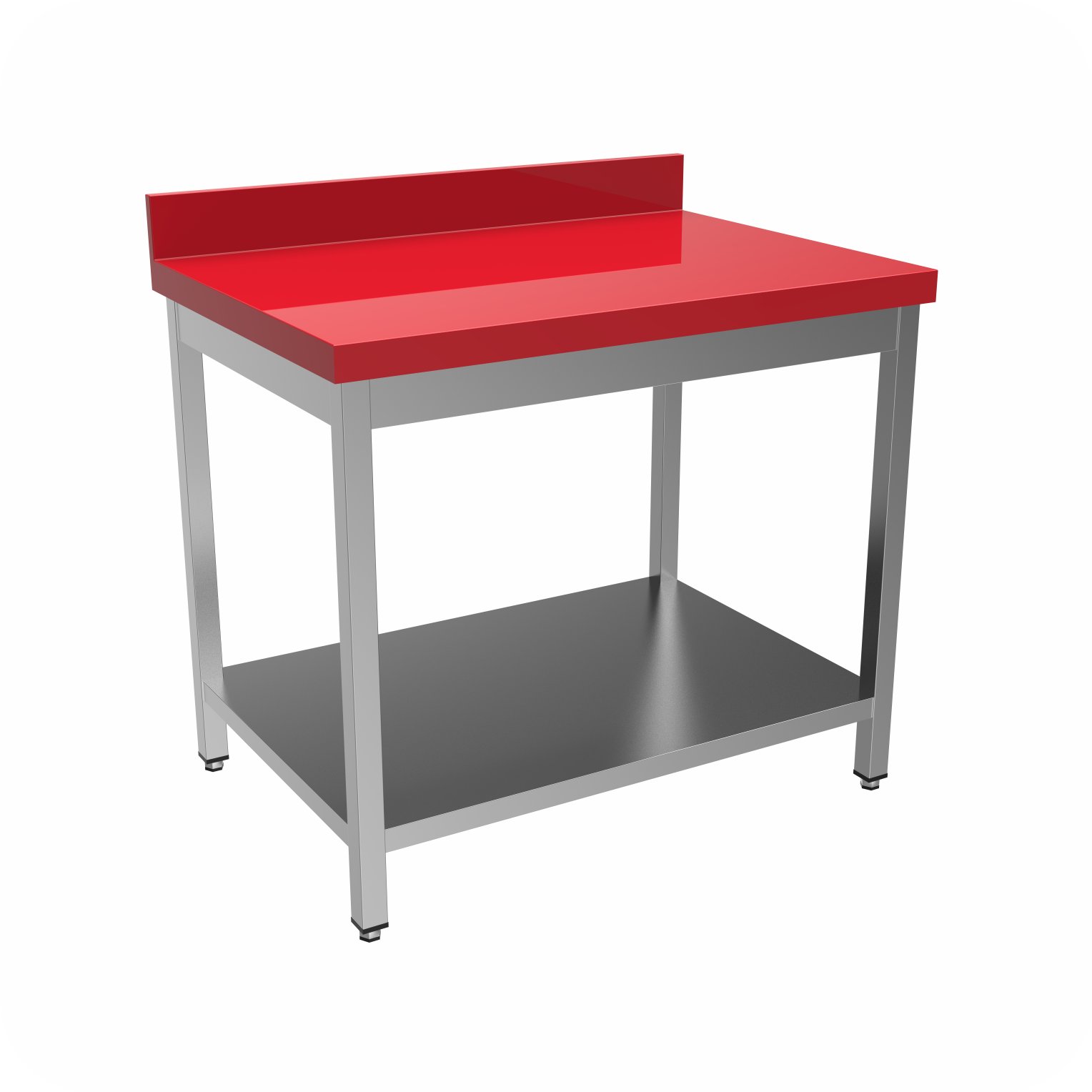 Polyethylene Werktafel 100x60x85 Met Rand, Gelast WTFP-1006085