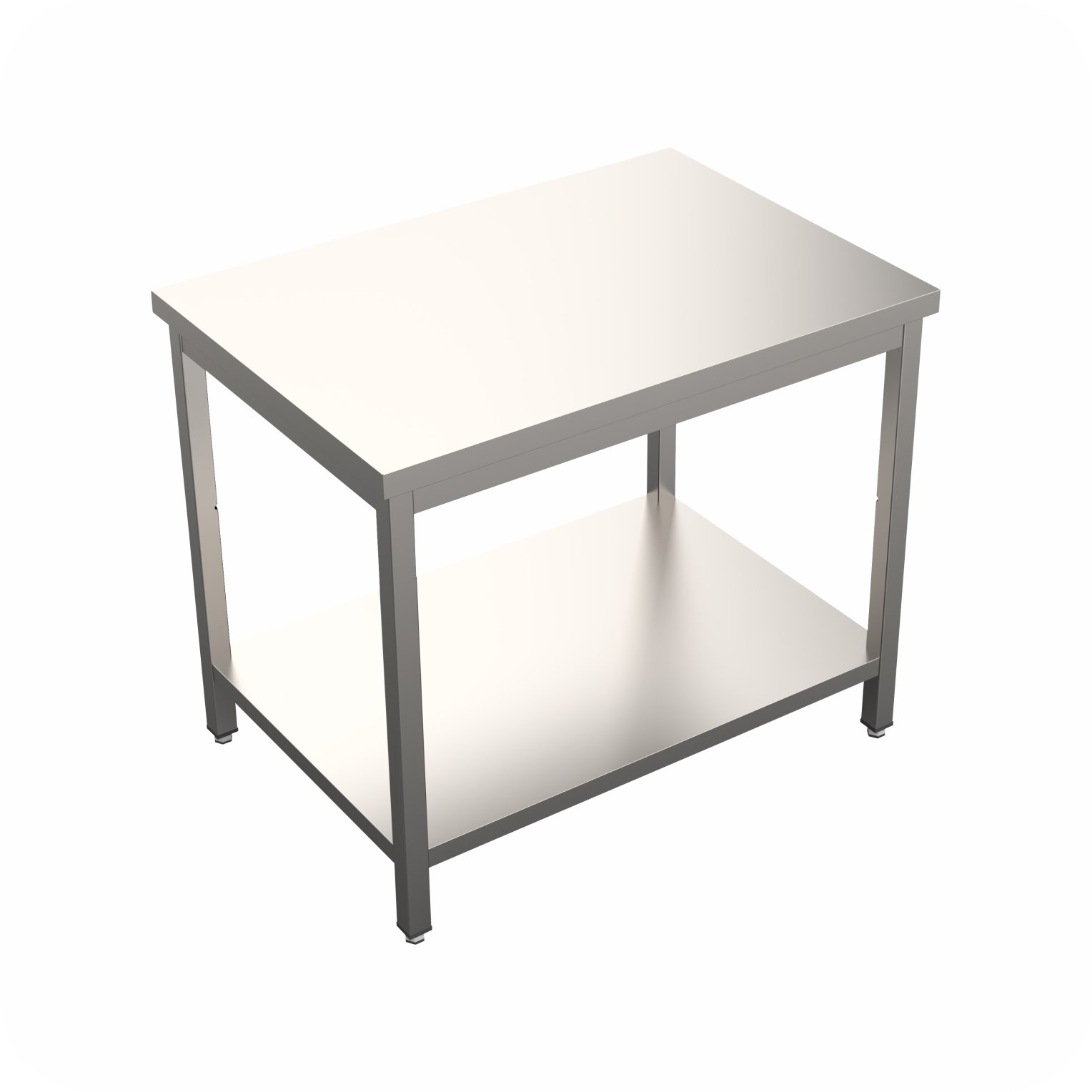 Werktafel 140x60x85 Met Bodemschap, Demontabel WTF-1406085-A